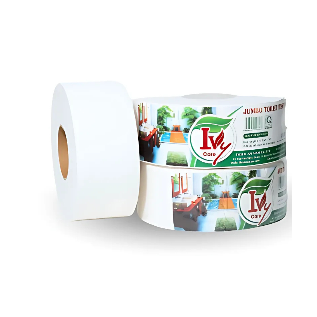 Recycled Mini-Jumbo (JR) Toilet Roll, 2-Ply — 210 m